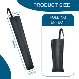 yvshy Pack of 1 Car Umbrella Storage Bag, Seat Back Organizer, Foldable Umbrella Storage Bag, Hanging Storage Holder Bucket, Universal for Most Car (Black), YVSYST3001BL-1PC