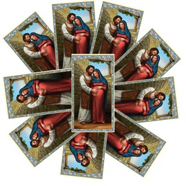 Wowser Our Lady of Advent Holy Prayer Card, Christmas Prayer, Sunday School Lessons and Catholic Church Activities, Set of 10