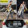 ZhanGe 5m (16.5Ft) Foldable Telescoping Extension Style Ladder Folding Design,Aluminum
