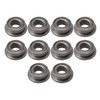 CNBTR 10PCS Mini Silent Sliding Bearing Flange Ball Bearings Replacement