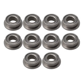 CNBTR 10PCS Mini Silent Sliding Bearing Flange Ball Bearings Replacement for MF63ZZ for Household Appliances, Industrial Production (3x6x2.5mm)