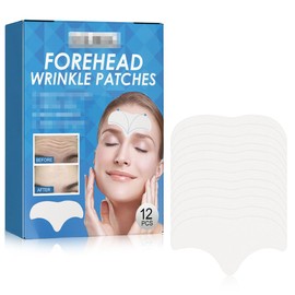 Zornesfalte Pflaster, Stirnfaltenpflaster, Anti Falten Pflaster Gesicht, Falten Tape Gesicht Straffung, Anti-Wrinkle Für Das Gesicht Patches (12PCS)