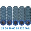Quick Change 2" Grinding Sanding Disc Zirconia 24-120 Grit Resin