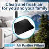 HQRP 4-Pack Pre-Cut Activated Carbon Filter Compatible with Honeywell HRF-A300
