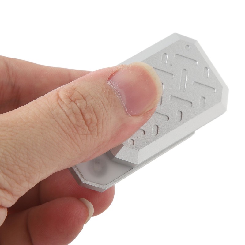 Push Slider Card Toy Textured Pattern Anxiety Relief Aluminum Alloy