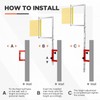 Saysurey Wall Mounted Vertical Jump Measurement Tool, 2.29-3.92ft Adjustable Height
