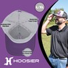 Hoosier Paddock Black Trucker Style Baseball Hat (L/XL) with Breathable
