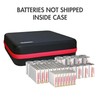 Tenergy Alkaline Batteries & Storage Case, 48xAAs, 48xAAAs, 8xC Size,
