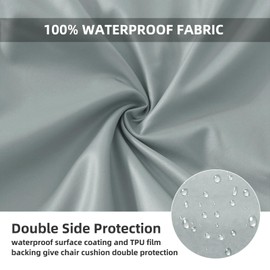 Oloepfo Waterproof PU Leather Chair Covers, Anti-Cat Scratch, Oilproof, Stretch Dining Chair Covers Set of 4, Removable Washable Parson Chair Silpcover for Home Kitchen Banquet Hotel Ceremony- Silver