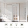 EaseLife 4.6FT/55in Sliding Pocket Door Hardware Kit,Commercial Grade,Aluminum Box Rail