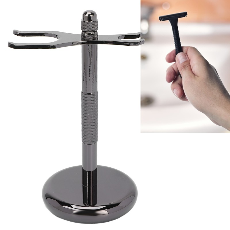 Stainless Steel Safety Razor Stand Falling Prevention Shaver Stand Bracket