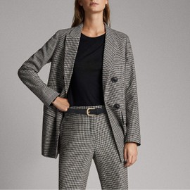 Maikun Stretchy Belts for Women, 2 Pack Ladies Woven Elastic Belt for Jeans Dress, Black Blue, for Waist Size below 34''