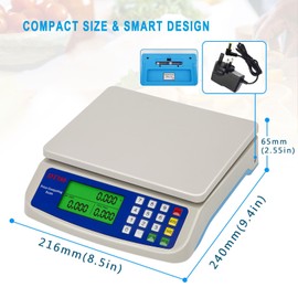Digital kitchen scales 30kg with LCD Display Electronic Price Computing Commercial Scale Food scales kitchen (Capacity : 30kg-1g)