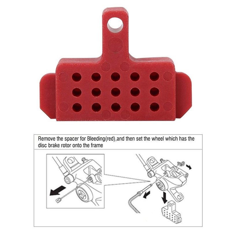 Broco Mini Plastic Hydraulic Disc Brake Bleed Spacer Block Aid