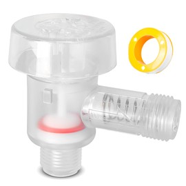 1/2 Inch MPT A10-3050 Transparent Vacuum Breaker Check Valve Replacement for b&b Model 571 RV Black Tank Flush Anti Backflow valve, Durable and Leak-Proof Flusher Check Valve