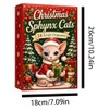 Christmas Advent Calendars 2026, 2D Cute Cat Acrylic Ornaments