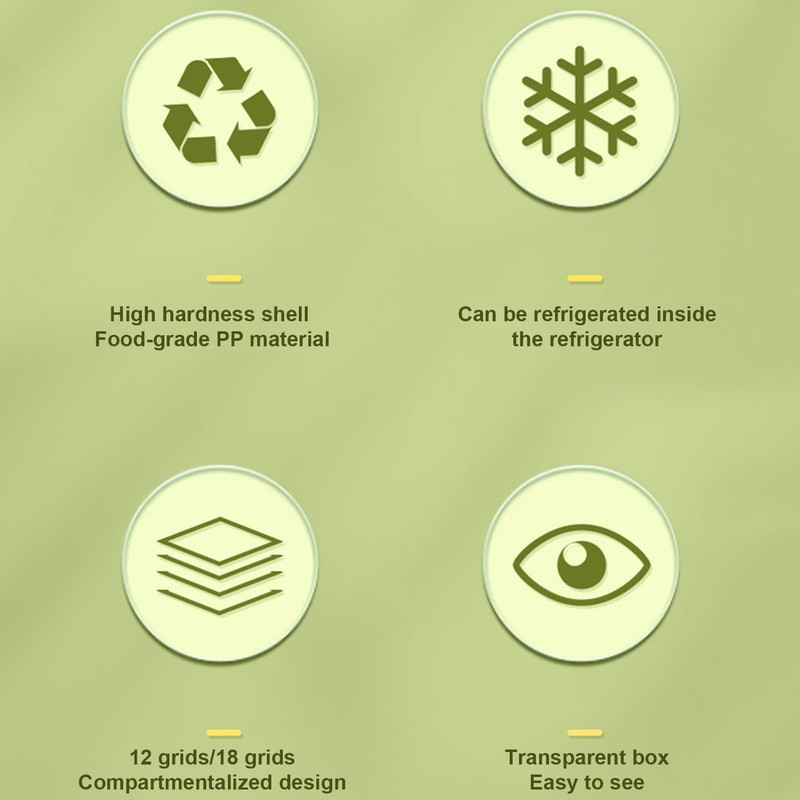 EUBEISAQI Egg Storage Container | Refrigerator Egg Storage - Anti-collision