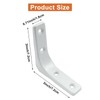 Kemcatui 3x3 Inch L Bracket Heavy Duty, 4Pcs Metal Shelf