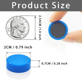 ZDZBLX Fridge Magnets Refrigerator Magnets, 40 Pcs Magnet Strong Magnets Small Magnets for Whiteboard, Heavy Duty Magnets Mini Magnets Cute Magnets Round Magnets for Fridge,Locker,Kitchen,Office, Blue
