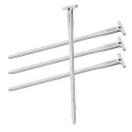 KICHOUSE 4pcs Steel Camping Tent Stakes Ground Nails for Garden Equipment Multipurpose Sand Pegs Fireproof Mat Anchors for Outdoor Activities