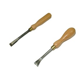 Wooden Handle Tack Lifter + Straight Ripping Chisel Upholstery Kit