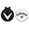 Callaway Hat Clip with Golf Marker Magnet, White