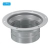 PATIKIL 3 Inch Duct Connector Flange, 2 Pack Metal Fitting