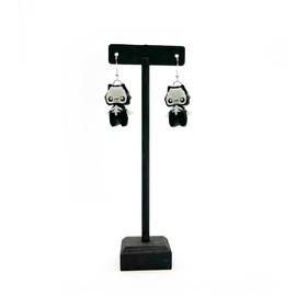 Pixie Earrings – Lightweight 3D Printed earrings for fantasy fans:_Skelly - Glows in the Dark