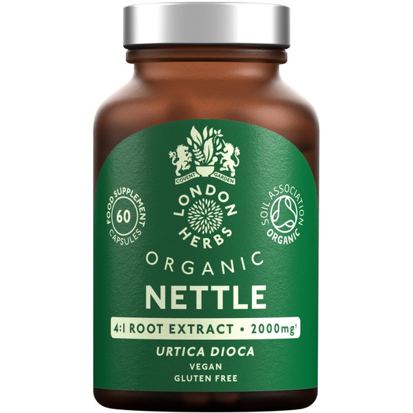 London Herbs Organic Stinging Nettle Root Extract 2000mg | High