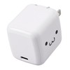 Elecom EC-AC8565WF Charger, 65 W, USB PD Compatible, Small, Type-C