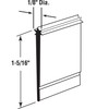 Slide-Co 19859 Shower Door Bottom Sweep, Star Insert shape, 1-5/16