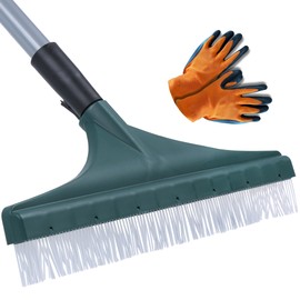 ZONDER® Artificial Turf Rake | Extra Length - Heavy Duty | Astro Turf Bristle Brush - Ideal for Artificial Grass Leaves Removal | Abrasion & Rust Resistant | Ergonomical Design