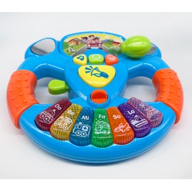 Flex Value pretend Steering wheel toy, A real simulation of steering wheel with flashing lights and music.