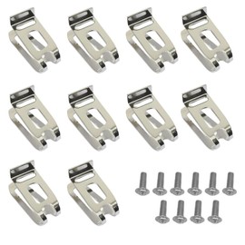 10pack/lot Tool Accessory 10pcs Belt Hook Clip Set For Impact Drills One Size Metal Replacement Belt Hook Clip