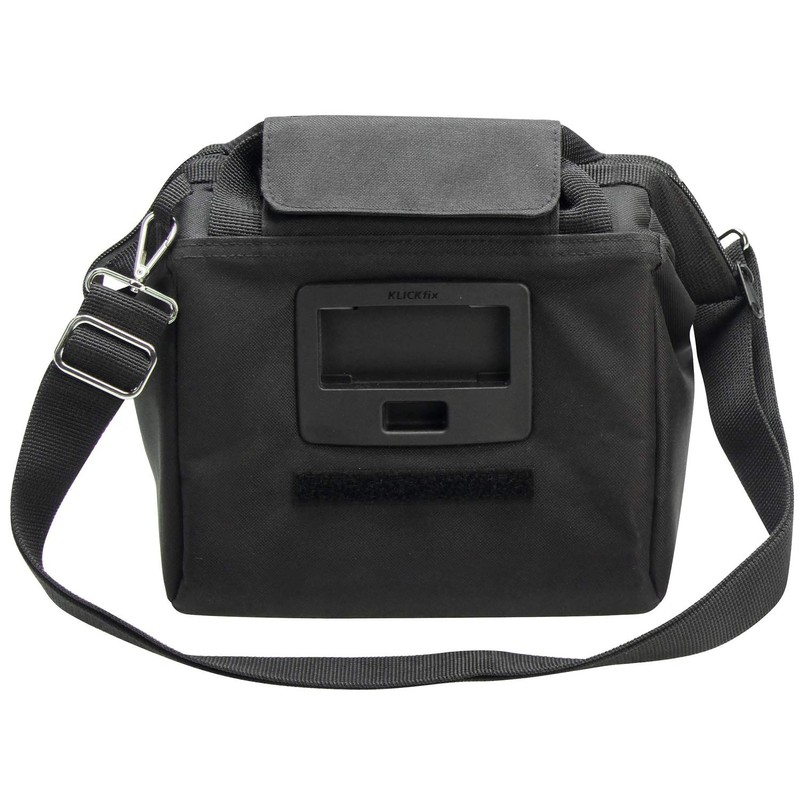 KLICKfix Unisex - Adult SW Handlebar Bag, Black, Plain