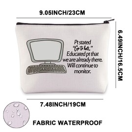 Nurse Makeup Bag Nurse Gift for Nurse Medical Nurse Neuro Nurse Zipper, monitor uk