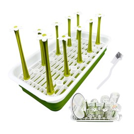 Removable Large Water Bottle Drying Rack, Vertical Bottle Drying Rack Kitchen Counter for Drinking Glass, Insulated Mugs, Baby Bottles, Sports Bottles, Plastic Bag, Wine Glass, Tumblers, Water Cups