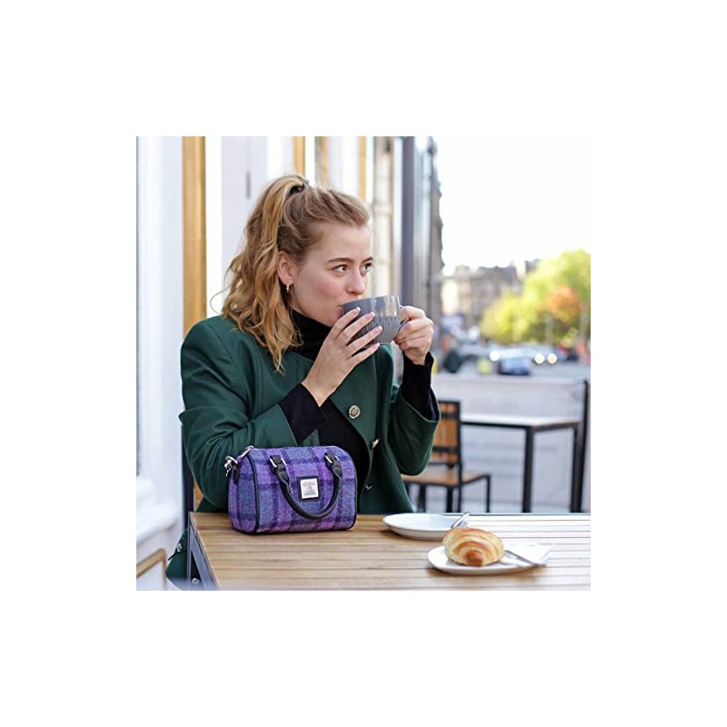 Glen Appin Harris Tweed 'Kilbride' Mini Bowling Tote Bag, Colour