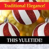 VFM - Red & White Stripe 8cm Baubles Candy Cane