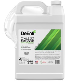DeEnti Callus Remover for Feet, Extra Strength Foot Callus Remover Gel, 128oz Gallon Salon Grade Bulk Pedicure Supplies for Dry Skin, Cracked Heel, Professional Strength Foot Care, Unscented