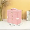 KAMIER Jewelry Box for Women, 6-Layer Large Jewelry Organizer Box