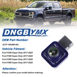 Dngbymx Rear View Backup Camera Compatible with Ford F250 F350 F450 F550 Super Duty 2017 2018 2019 2020 2021 2022 Replace# JC3T-19G490-AD Only for 6pin Plugs