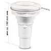Paradies Pool Inlet Nozzle in White, Inlet Nozzle for Steel