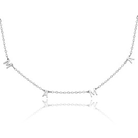 Stocking Stuffers Holiday Outfits for Women 2024 YANCHUN Mama Necklace for Women Dainty Letter Necklace Mom Necklace for Mother Thanksgiving Gift Christmas Gift