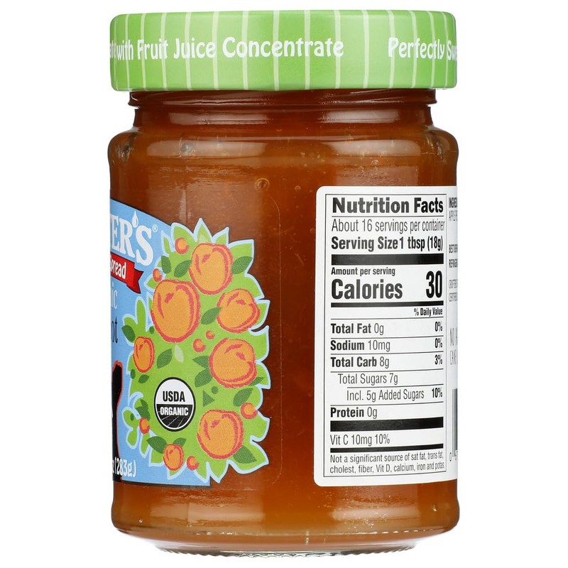 Crofter's Organic, Just Fruit Spread, Apricot, 10 oz (283 g)(pack