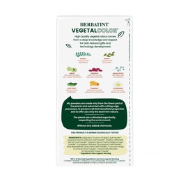 Herbatint Henna Color Organic Hair Dye - Plant-Based Henna Powder & Herbal Formula - Vegan - Rich Brown - 3.5oz