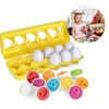 12pcs Matching Eggs Set Educational Early Learning Shapes Sorting Color