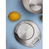 EXZACT Electronic Kitchen Scale with a Mixing Bowl Stainless Steel