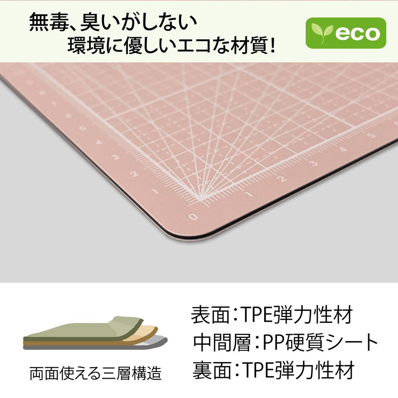 iMAT A4 Flip Cutting Mat Notebook Type Double Sided TPE
