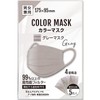 Anshinya Color Mask, Gray Mask, 4-Layer Non-woven Mask, Stylish Mask,